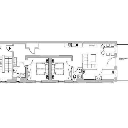 Amerika-suite - Versteck Am Strom Daire *
